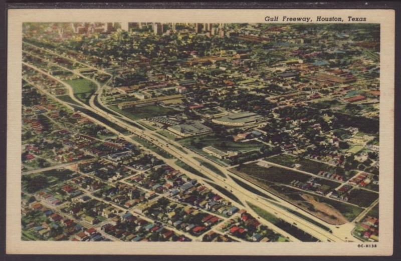 Gulf Freeway,Houston,TX Postcard