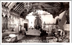 The Music Room At Scotty's Castle Death Valley California CA RPPC Photo Postcard