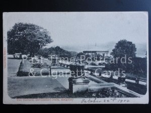 c1904 Keighley: The Terrace, Devonshire Park - showing bandstand