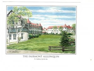 The Fairmont Algonquin, Watercolour, Fredericton, New Brunswick,