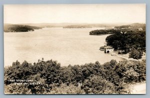 LAKE HOPARCONG NJ FROM COL. GREEN'S ANTIQUE REAL PHOTO POSTCARD RPPC