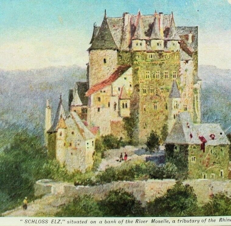 C.1900 Schloss Elz Castle, Prudential Insurance Company, Newark, NJ Postcard P40