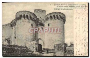 Old Postcard Fort St Andre Villeneuve Avignon ramparts of Fort St Andre