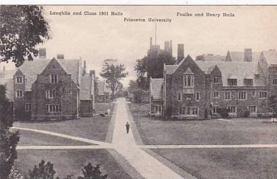 New Jersey Princeton Laughlin And Class 1901 Halls Foulke And Henry Halls Alb...