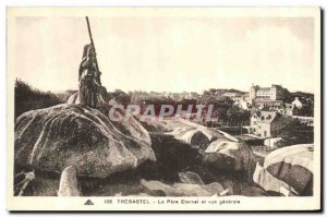 Old Postcard Tregastel The Eternal Father and Vue Generale