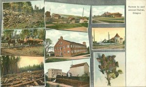 Oregon Salem C-1910 Multi View scenes Sprouse Sons #7  Postcard 22-2889