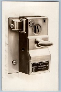 Yale American Sanitary Lock Corp Indianapolis IN USA RPPC Photo Postcard