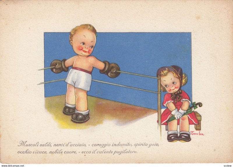 Artist Tomba ; Boxing Couple , 1920-30s