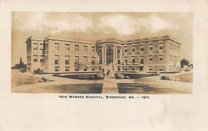 Biddeford ME New Webber Hospital Real Photo Postcard