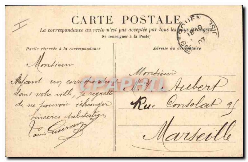 Old Postcard Rouen Courthouse