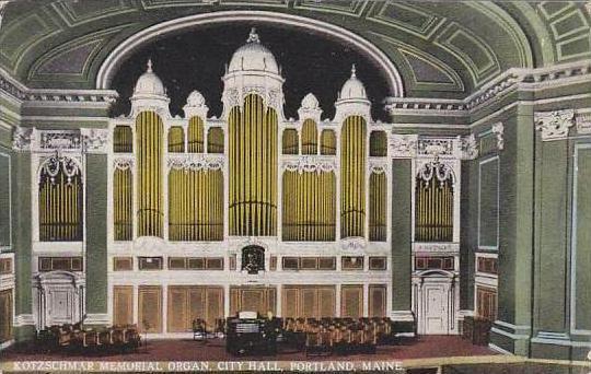 Maine Portland Kotzschmar Memorial Organ City Hall