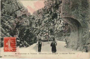 CPA OLLIOULES Les Gorges - La Roche Taillee - Environs de Toulon (1113138)