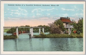 Japanese Garden Rochester Minnesota E.C. Kropp Vintage Postcard H83