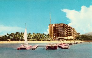 Vintage Postcard - Hilton Hawaiian Village - Waikiki, Hawaii
