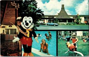Gateway Inn Kirkman Rd Orlando Fake Mickey Multi View c1980 Postcard O27