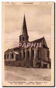 Old Postcard The Auvergne Besse In Chandesse The Church (Hist Monument)