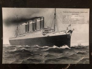 Mint Germany Picture Postcard steamer Passenger Ship Schnelldampfer Imperator