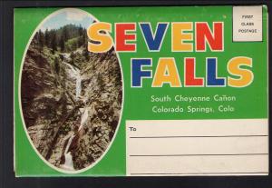 Seven Falls,South Cheyenne Canon,Colorado Springs,CO Souvenir Folder