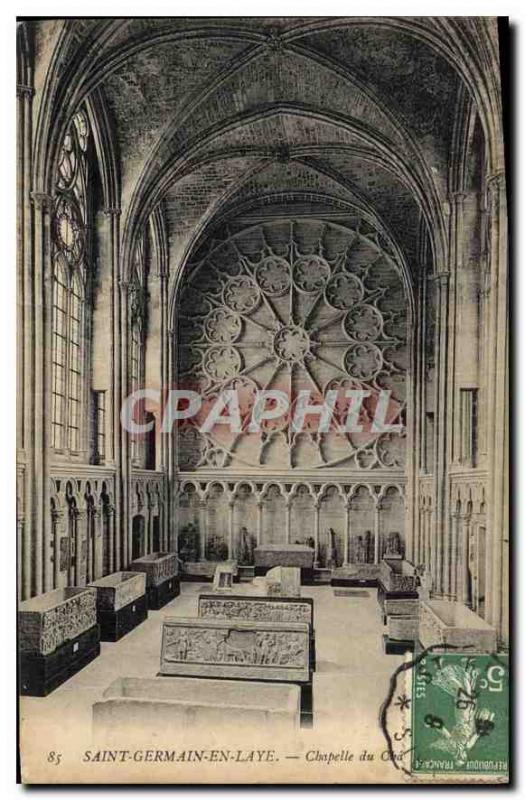 Old Postcard Saint Germain en Laye Chapel