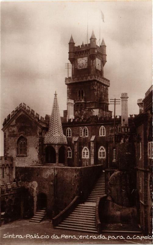 CPA Lisboa- Sintra, Palacio da Pena, entrada para a capela. PORTUGAL (760644)