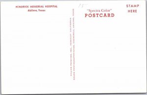 Postcard HOSPITAL SCENE Abilene Texas TX AK3888