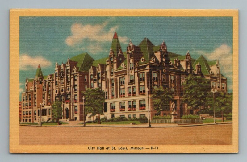 City Hall St Louis MO Missouri Postcard