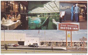 Swimming Pool,  Four Seasons Motor Inn,  Albuquerque,  New Mexico,   40-60s