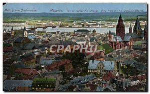 Old Postcard Mainz Vem Stephansturm