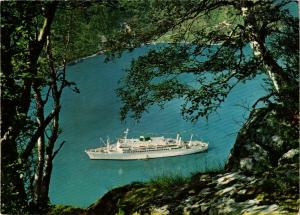 CPM AK A tourist vessel on the Geiranger fjord NORWAY (829861)