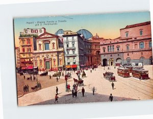 Postcard Piazza Trento e Trieste già S. Ferdinando, Naples, Italy
