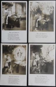 THE LAST CHORD Bamforth & Co RP Song Card Set of 4 c1907 (Set 3)