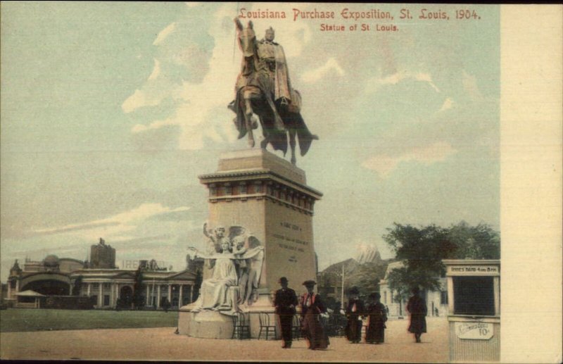 1904 Louisiana Purchase Expo St. Louis Postcard EXC COND St. Louis Statue