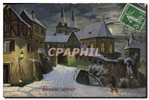 Postcard Old Bonne Annee