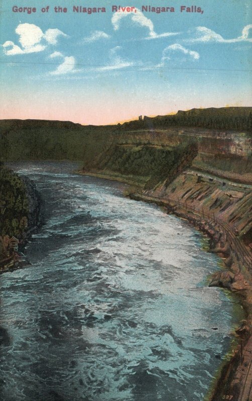 Vintage Postcard Gorge Of Niagara River Waterfalls Niagara Falls New York NY
