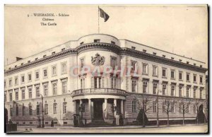 Old Postcard Wiesbaden Schloss