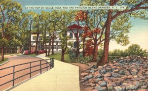 Vintage Postcard 1963 At the Top of Eagle Rock Pavilion in Oranges New Jersey NJ