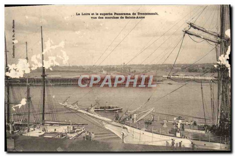 Old Postcard The Loire And The Beautiful Panorama View From The Trentemoult S...