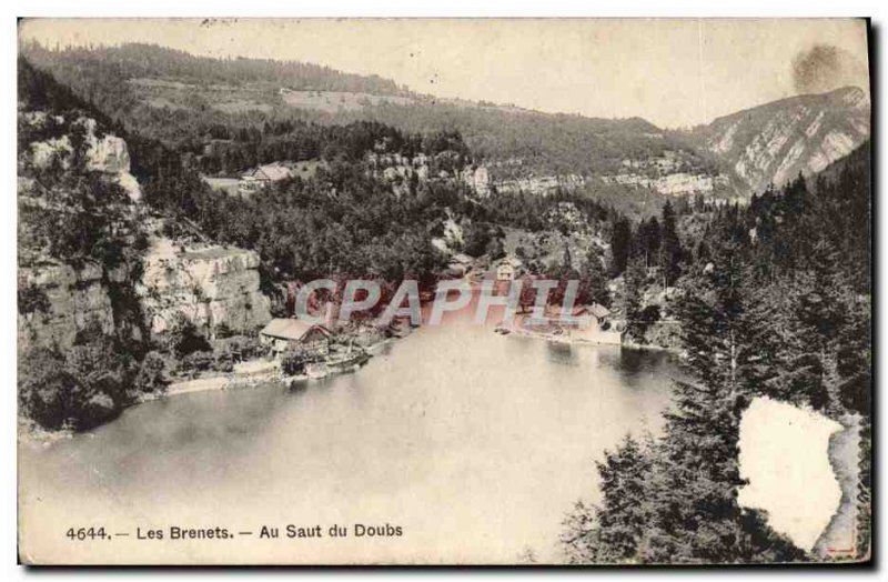 Old Postcard Les Brenets Au Saut du Doubs