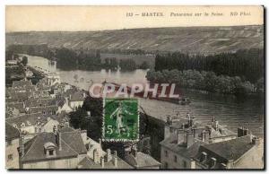 Mantes Postcard Old Panorama on the Seine