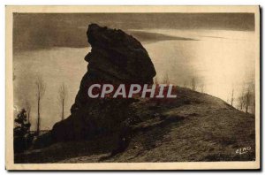 Old Postcard Lake D & # 39Issarles The sphinx against day