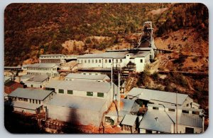 Sunshine Mine Birds Eye View Kellogg Idaho ID UNP Unused Chrome Postcard A13