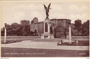 COLCHESTER, Essex, England, 1930-1950s; War Memorial And Castle