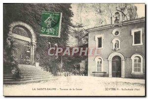 Old Postcard La Sainte Baume Grotto Terrace