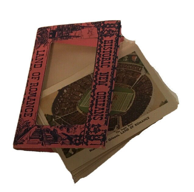 Vintage Historic New Orleans Land of Romance Unposted Souvenir Postcard Folder