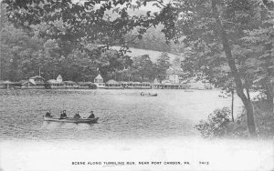 Tumbling Run Shoreline Boating Port Carron Pennsylvania 1911 postcard