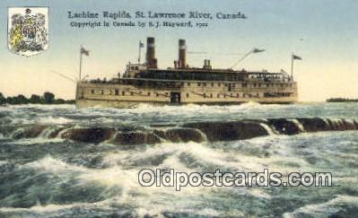 Lachine Rapids, St Lawrence River, Montreal, Canada Steam Ship Unused 