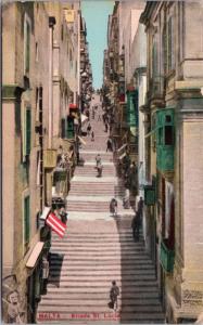 Malta Strada St. Lucia Postcard E30