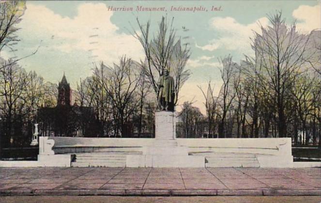 Indiana Indianapolis Harrison Monument 1912