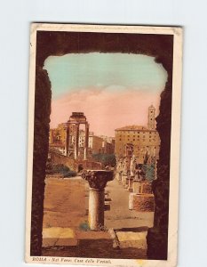 Postcard House of the Vestals Rome Italy