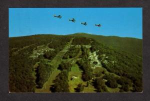 NH Mt Cranmore Waco UPF-7 Planes Airplanes North Conway New Hampshire Postcard